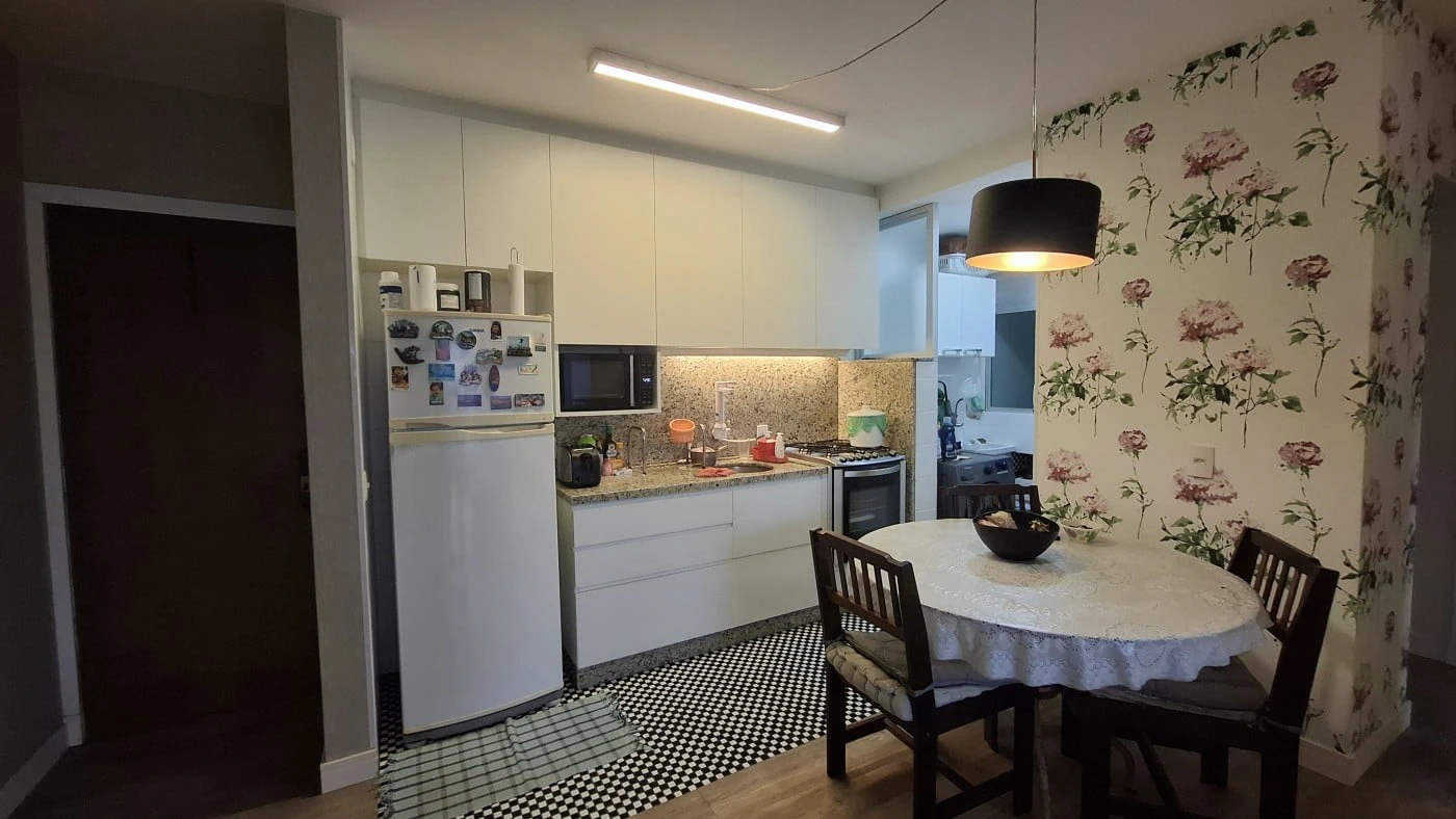 Washing machine in a 2-bedroom apartment, 61 m²