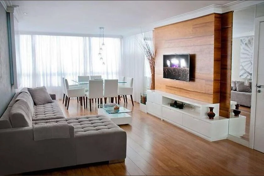 Furnished apartment with 3 bedrooms and balcony grill