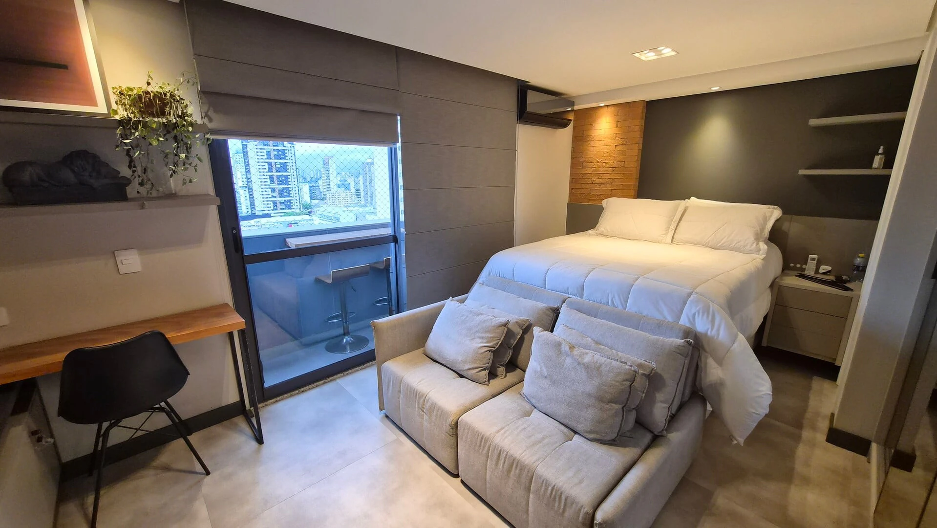 1 quarto e janelas do piso ao teto: apartamento de 35 m² — photo 8