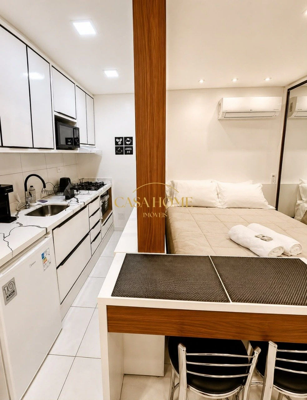 One-bedroom apartment with a home office in Curitiba — photo 5