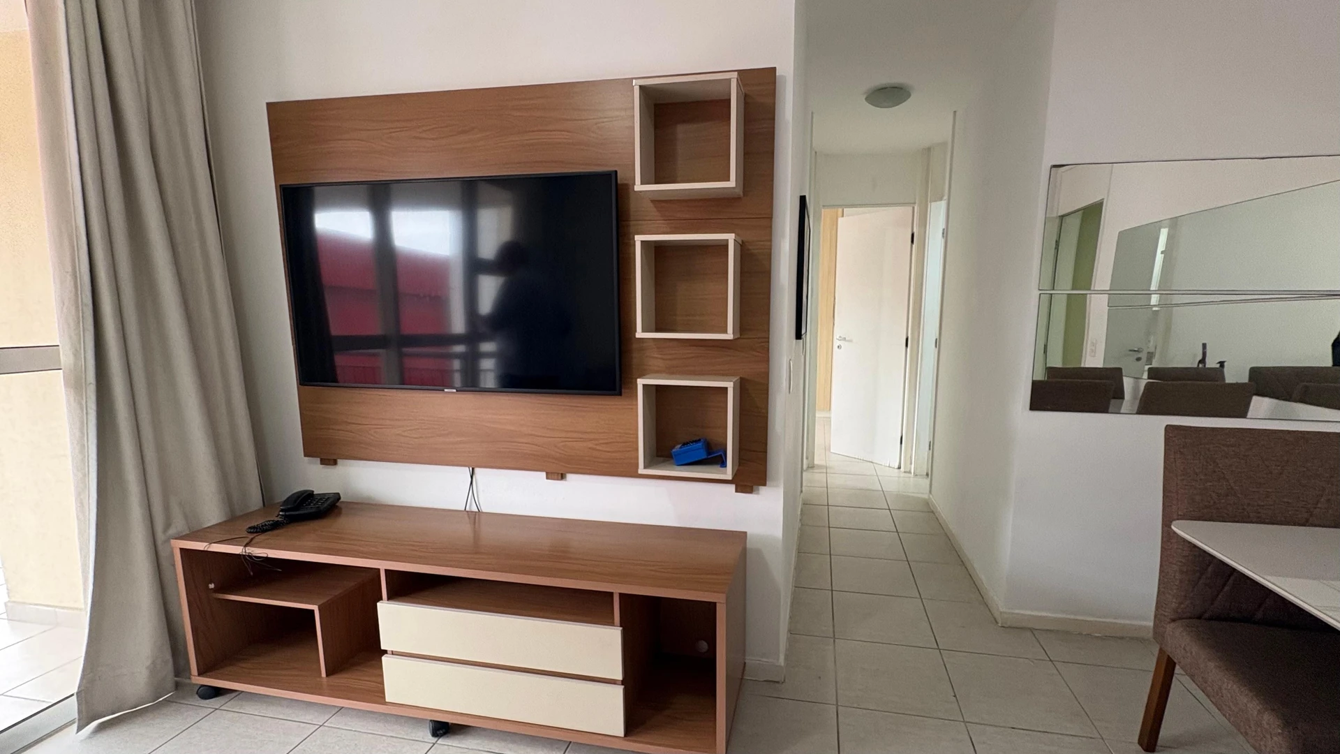 70 m² apartment with a home office and a washing machine — photo 32