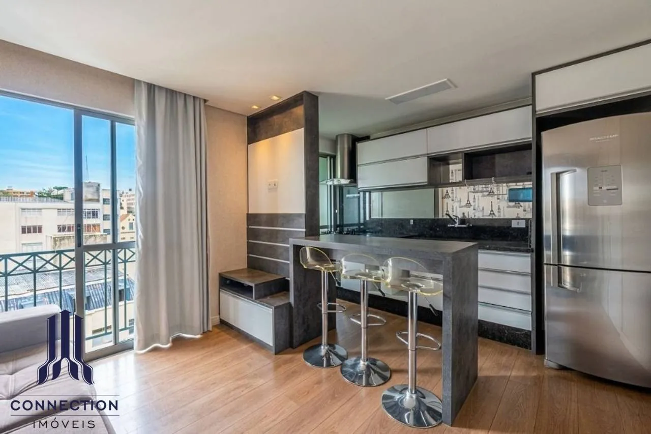 One-bedroom apartment with a washing machine in Curitiba — photo 2