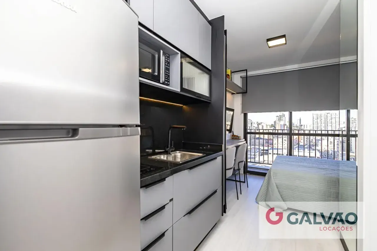 Furnished 1-bedroom apartment with open-plan gas kitchen — photo 8