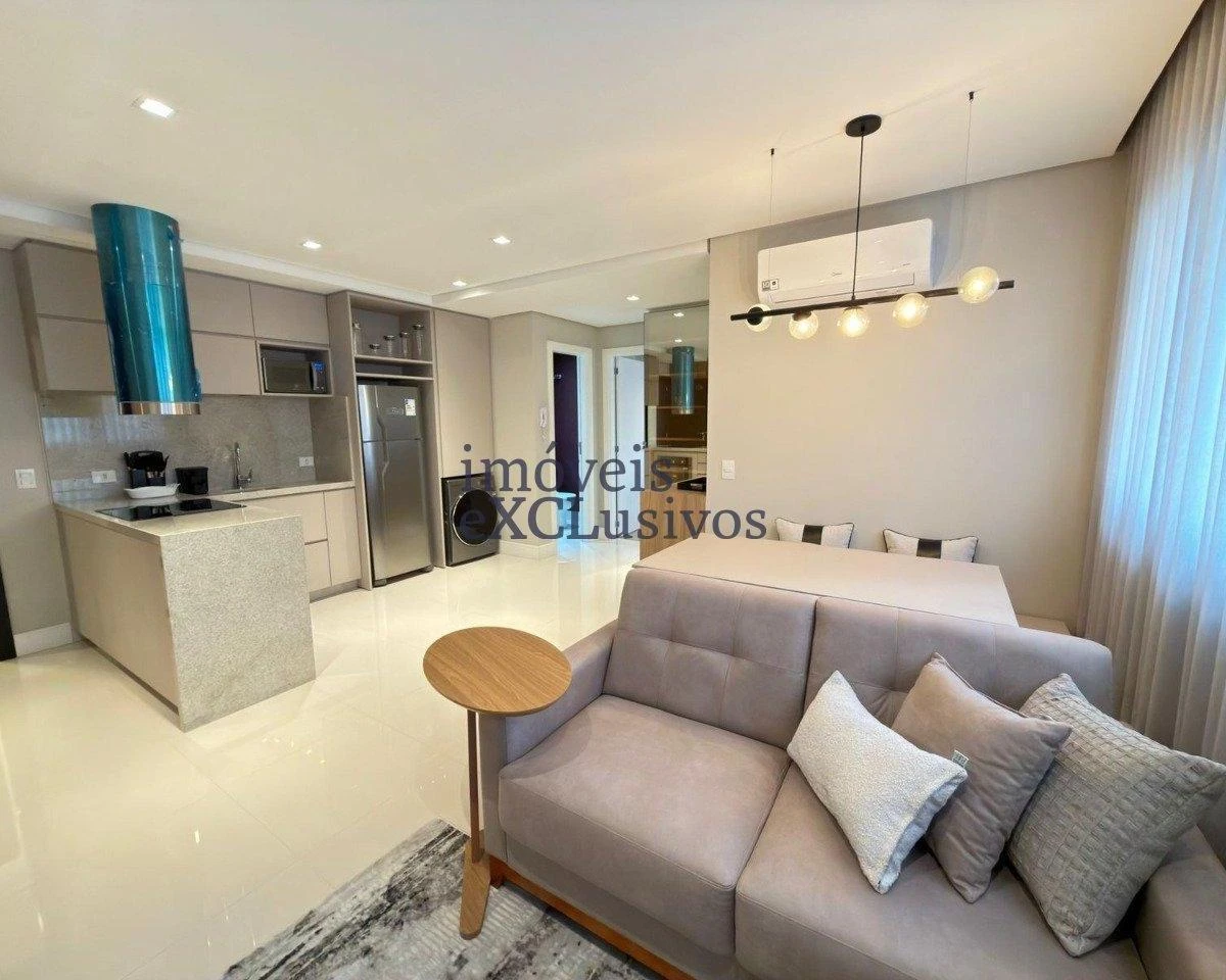 Furnished 1-bedroom apartment with open-plan kitchen