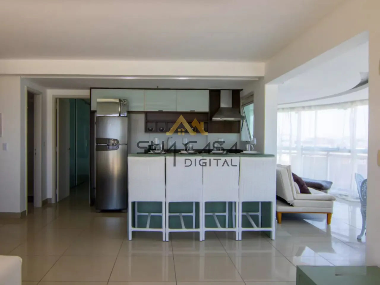 Apartamento mobiliado de 1 quarto com varanda envidraçada — photo 6