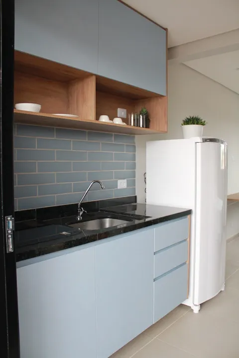 Furnished studio with 1 bedroom and 1 bathroom