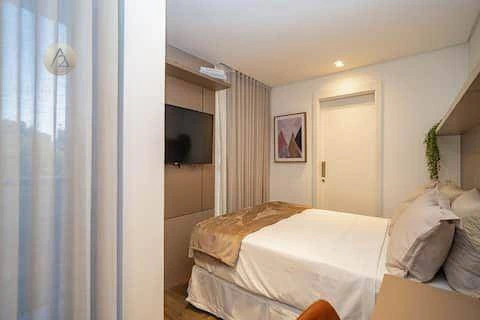 Estudio amueblado con dormitorio anexo y barbacoa privada — photo 2
