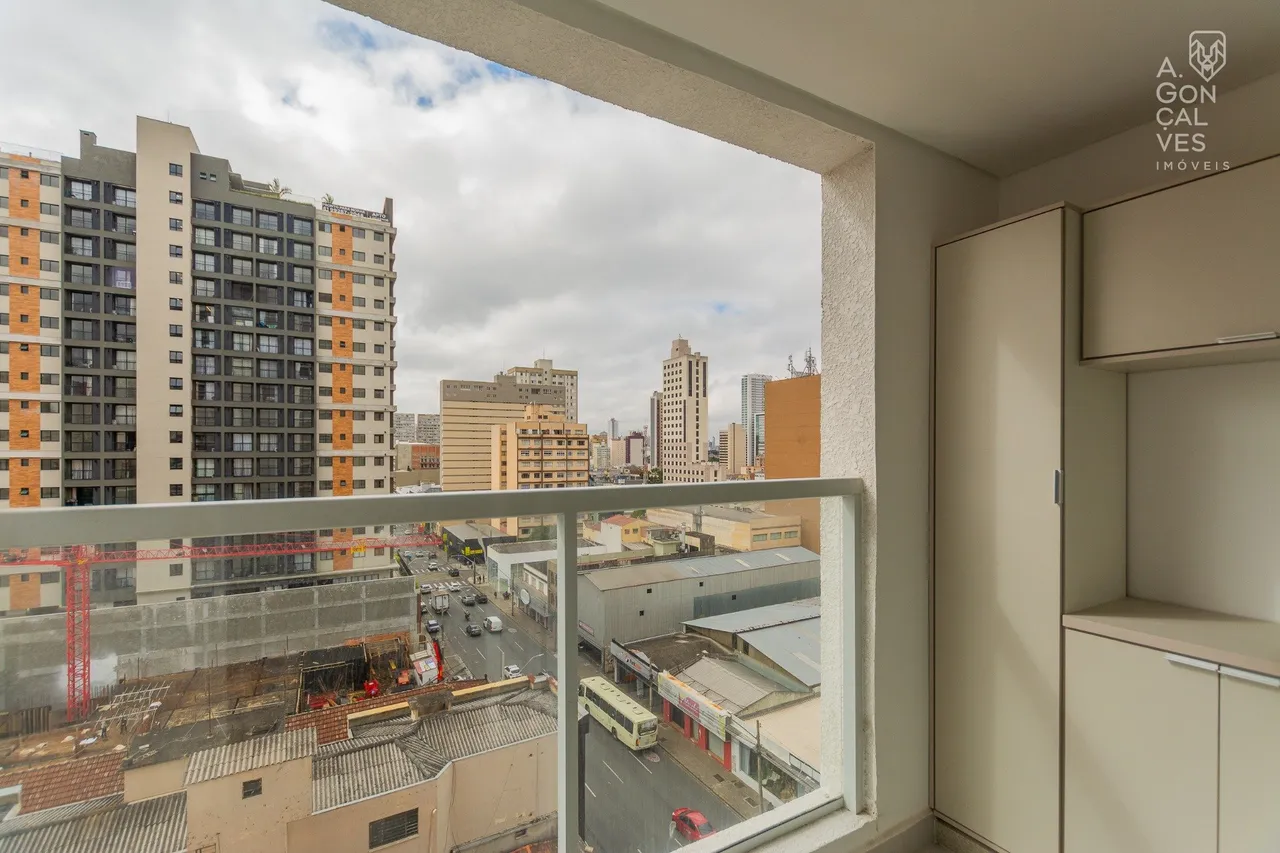 Studio mobiliado de 28 m², 1 quarto e varanda de vidro — photo 13
