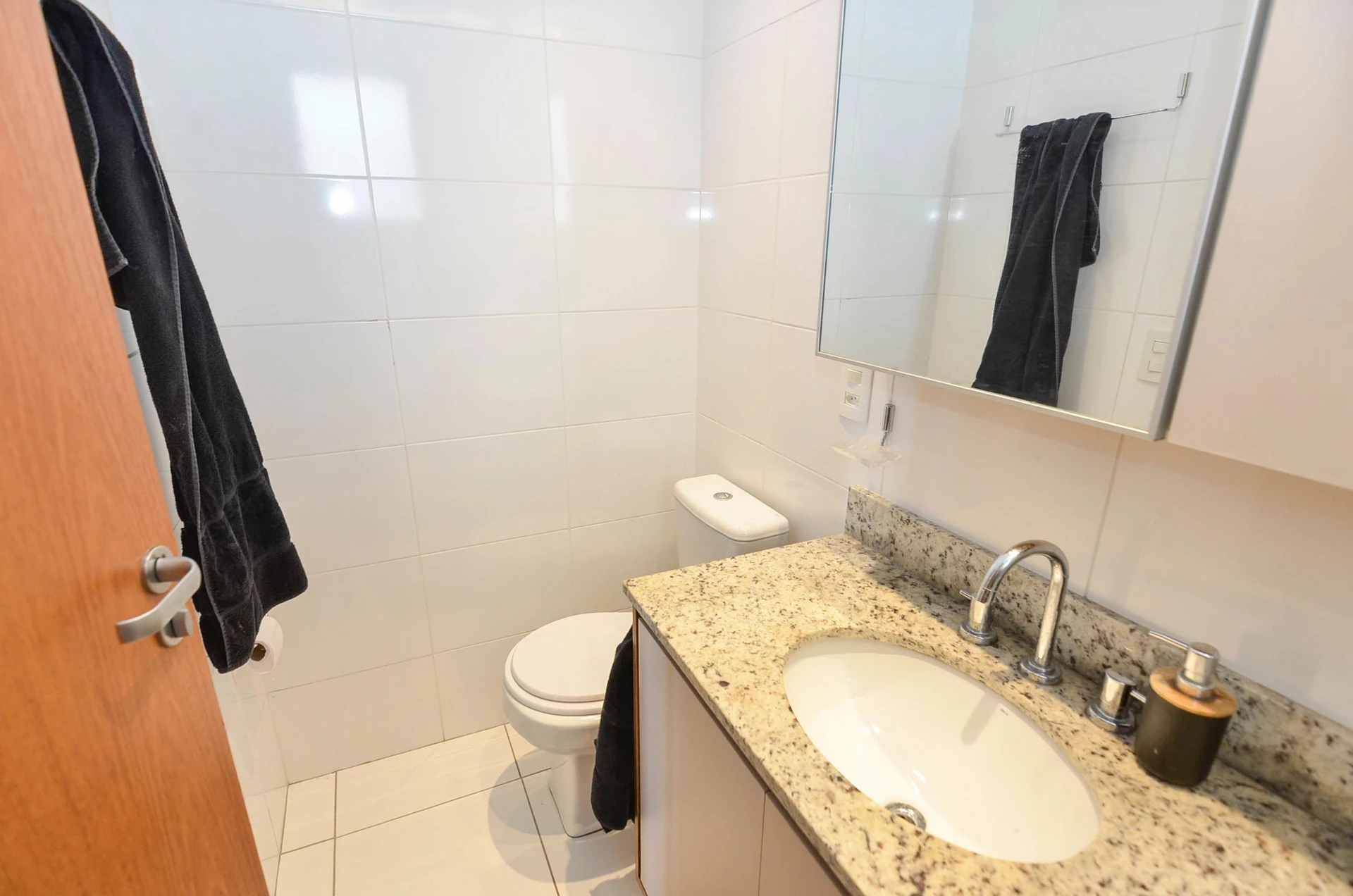 Furnished 3-bedroom apartment with balcony and BBQ grill