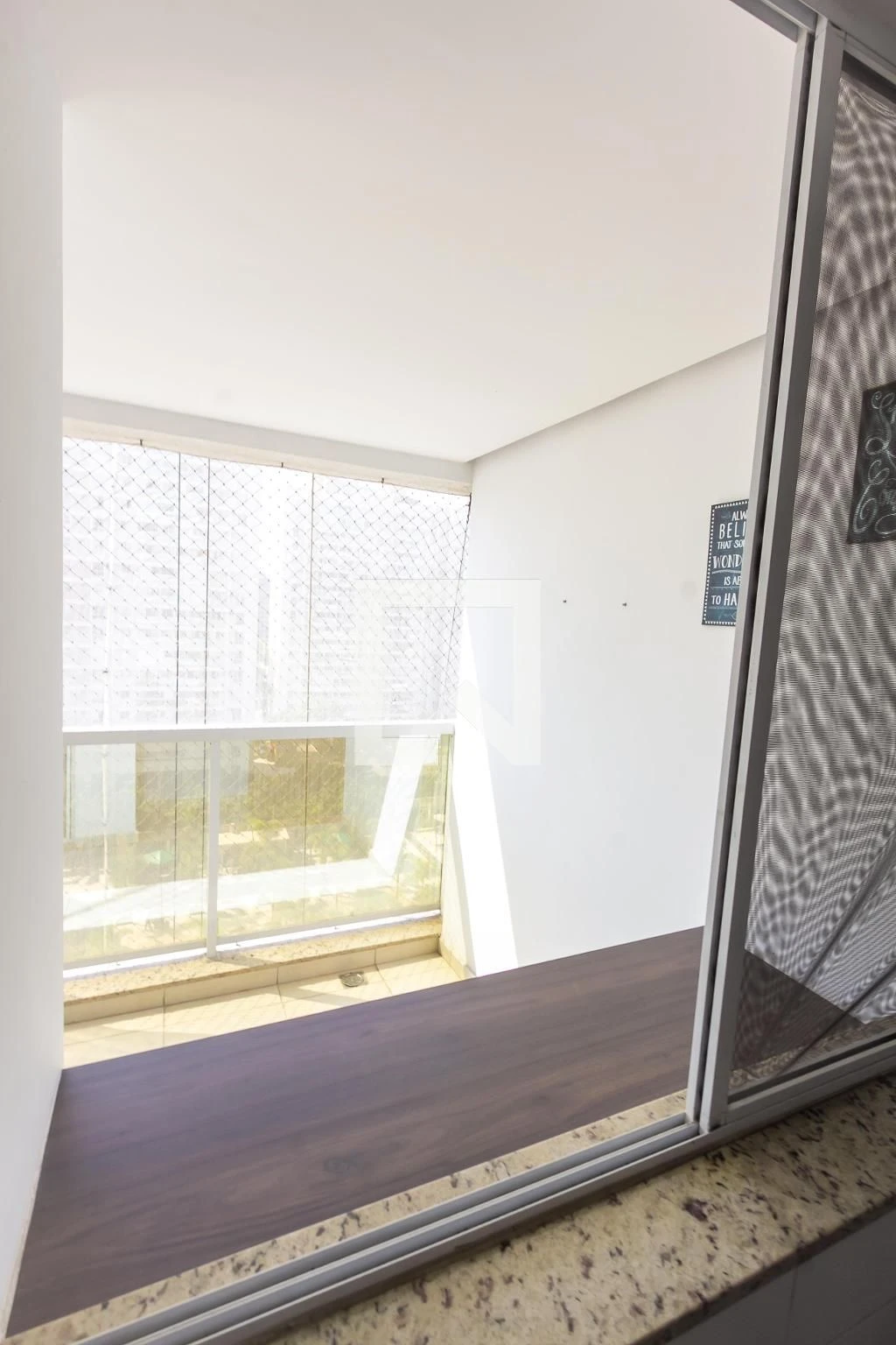 Balcony with a grill in a 2-bedroom apartment, 68 m² — photo 87