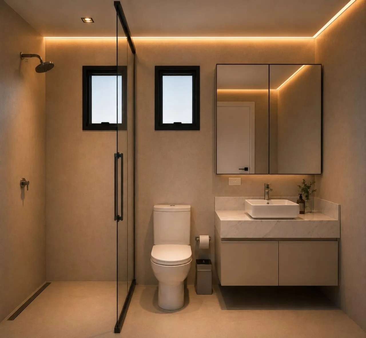 Condominium house with 3 bedrooms and open-plan kitchen — photo 15