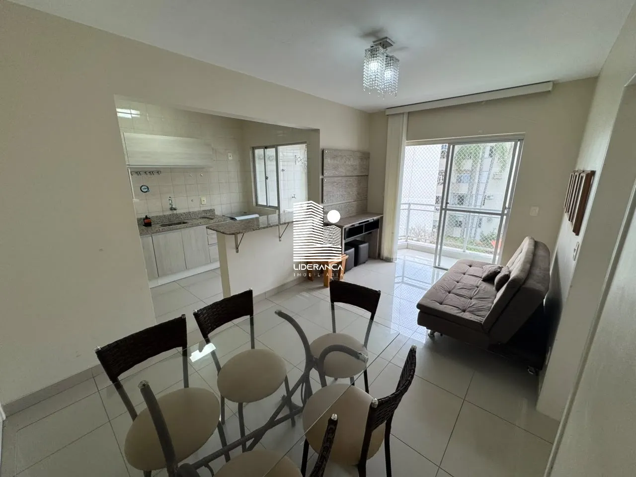 55 m² apartment with a home office and a washing machine
