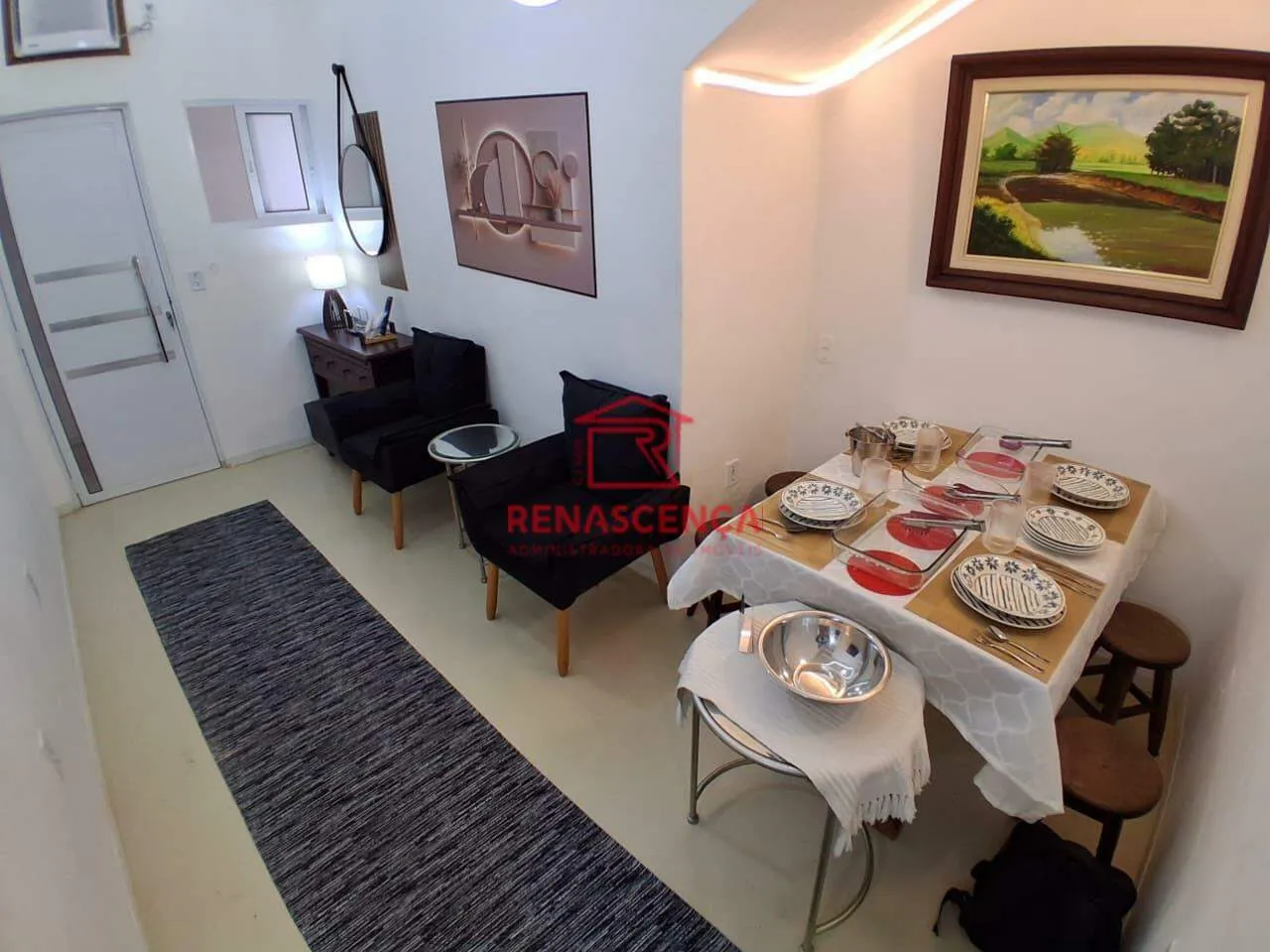 Home office in a 2-bedroom apartment, 71 m²