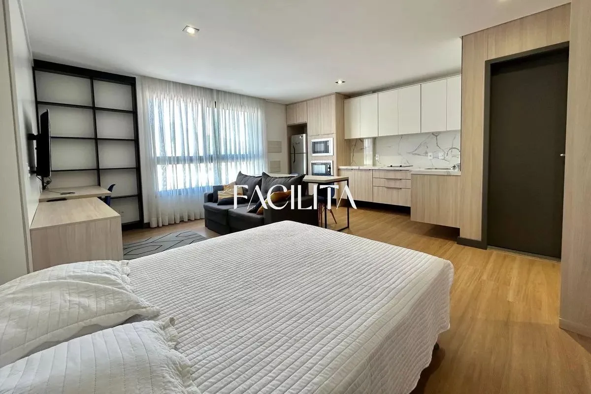Furnished studio 50 m² with balcony and open-plan kitchen — photo 9