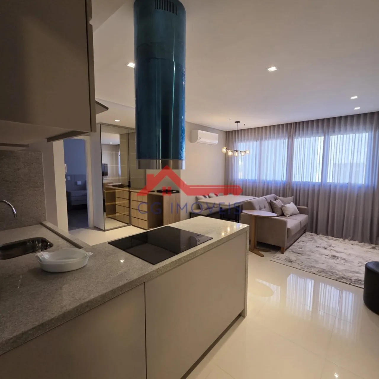 Furnished 1-bedroom apartment with an integrated kitchen — photo 2