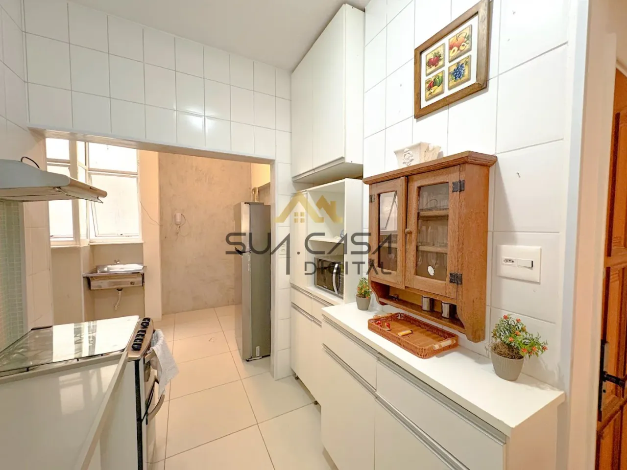 Furnished apartment with an open-plan gas kitchen — photo 13