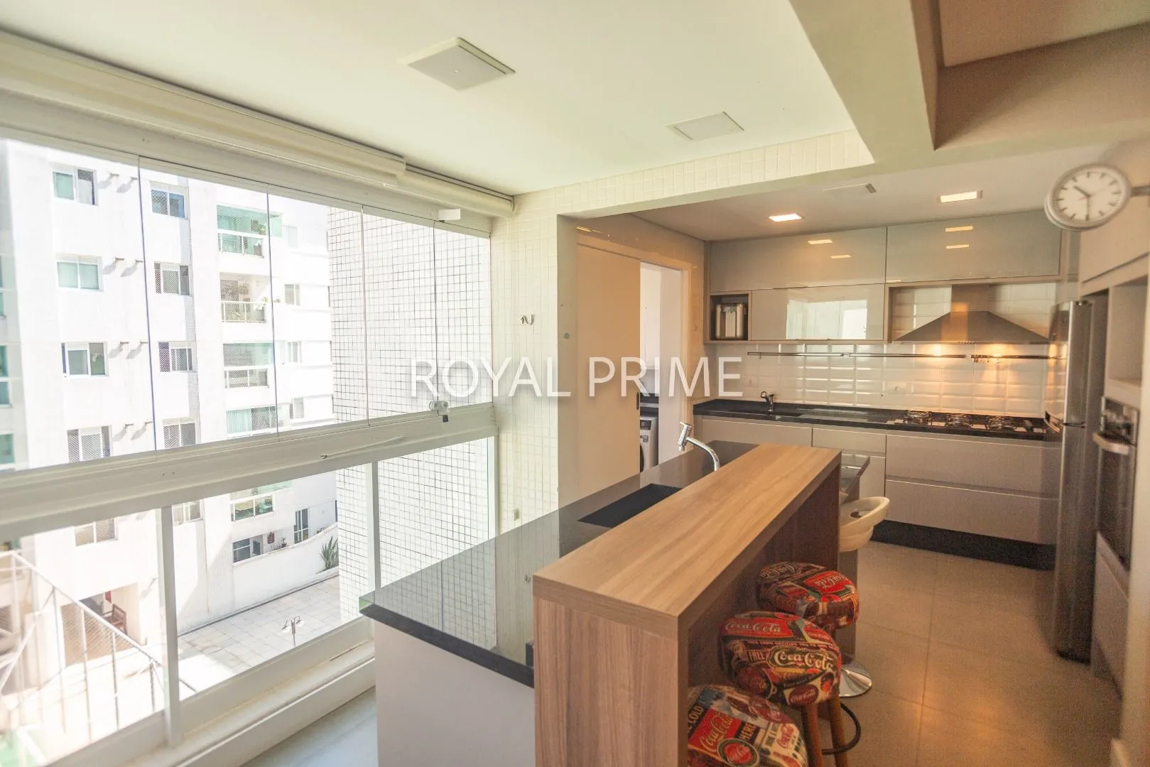 3-bedroom apartment with open-plan kitchen and private BBQ