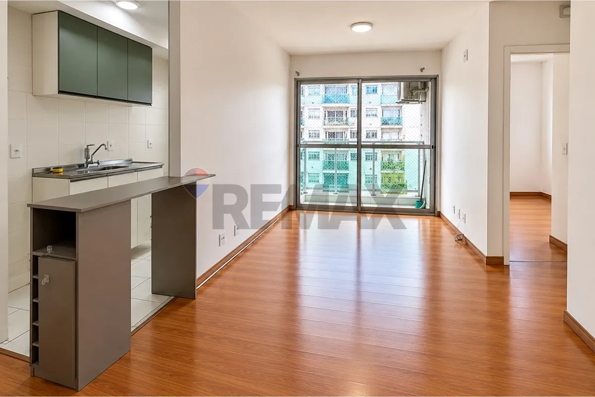 Washing machine in a 2-bedroom apartment, 47 m²