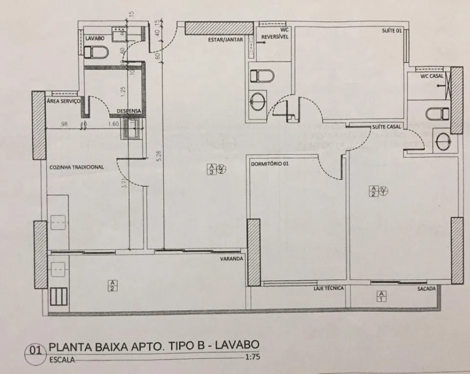 Furnished apartment, 92 m², with a glass-enclosed balcony — photo 24