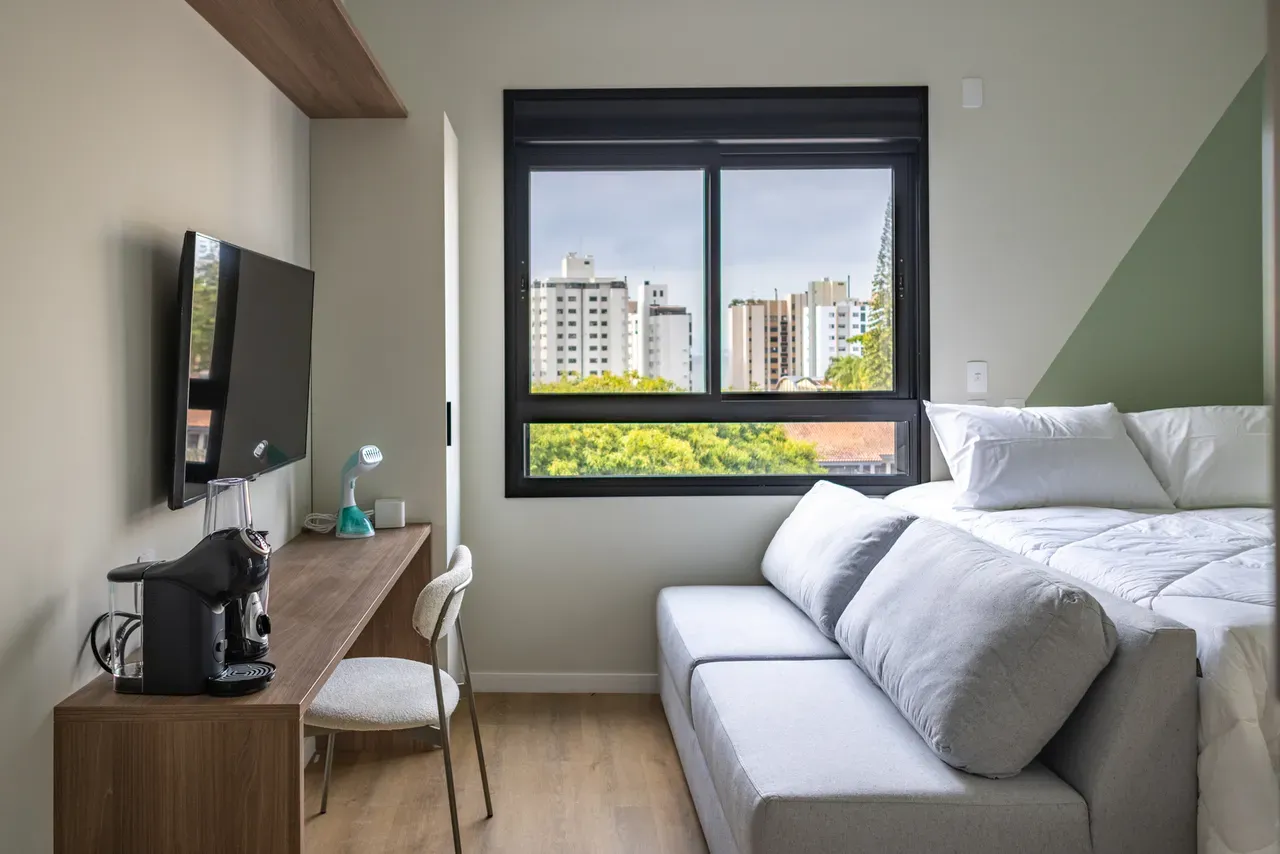Apartamento mobiliado com cozinha em conceito aberto — photo 8