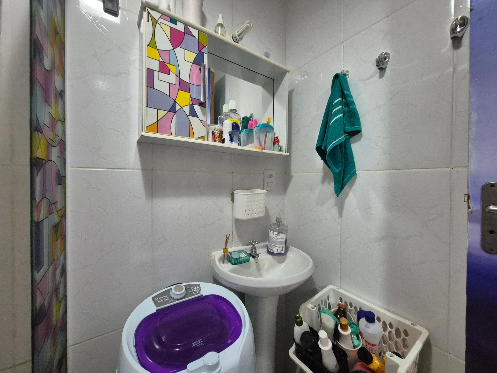 Washing machine in a one-bedroom apartment, 45 m² — photo 12