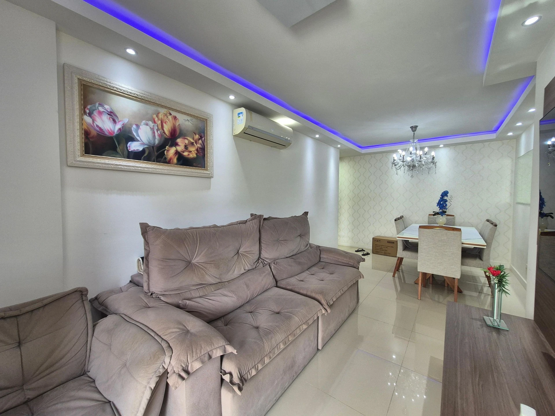 Furnished apartment, 76 m², with a grill on the balcony