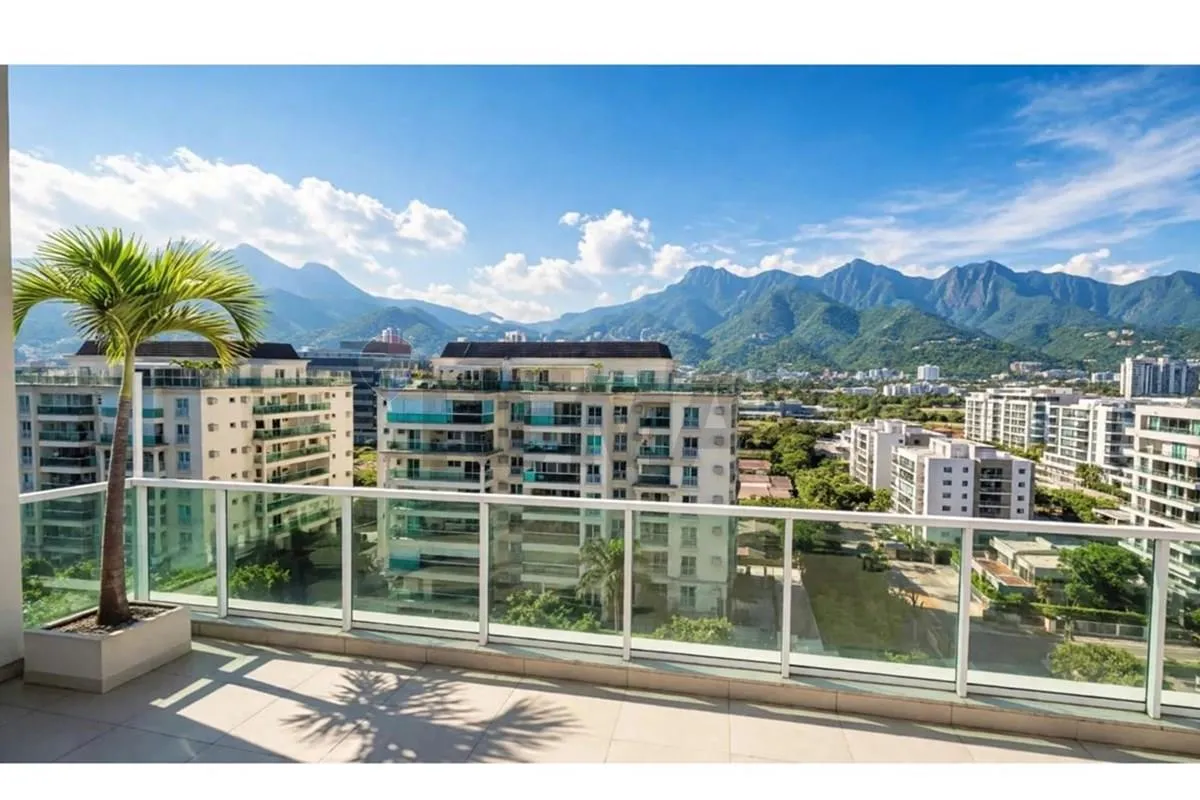 3 quartos e janelas do piso ao teto: apartamento de 200 m²