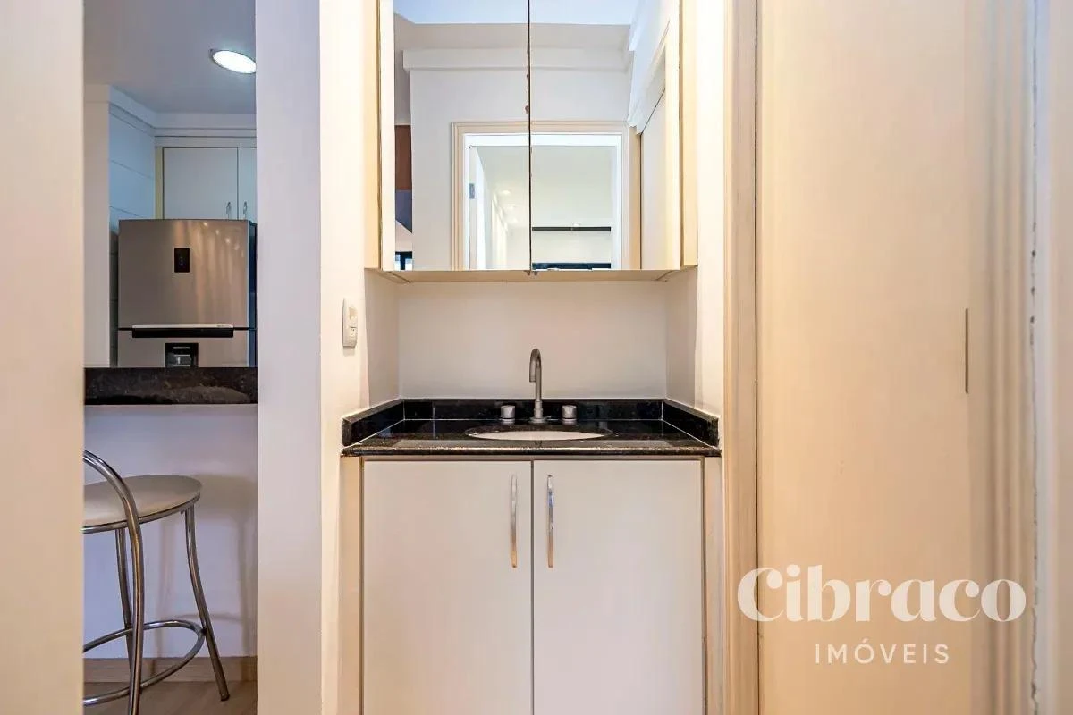 One-bedroom apartment with a washing machine in Curitiba — photo 9