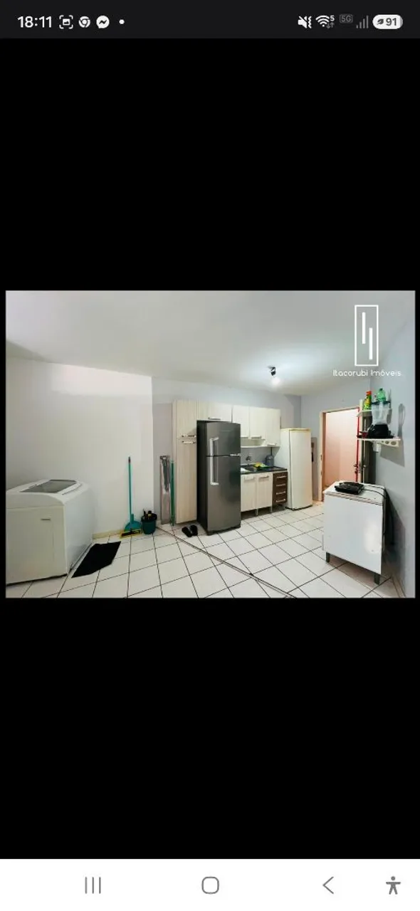 Studio kitnet with a compact cooktop and 1 bedroom — photo 8