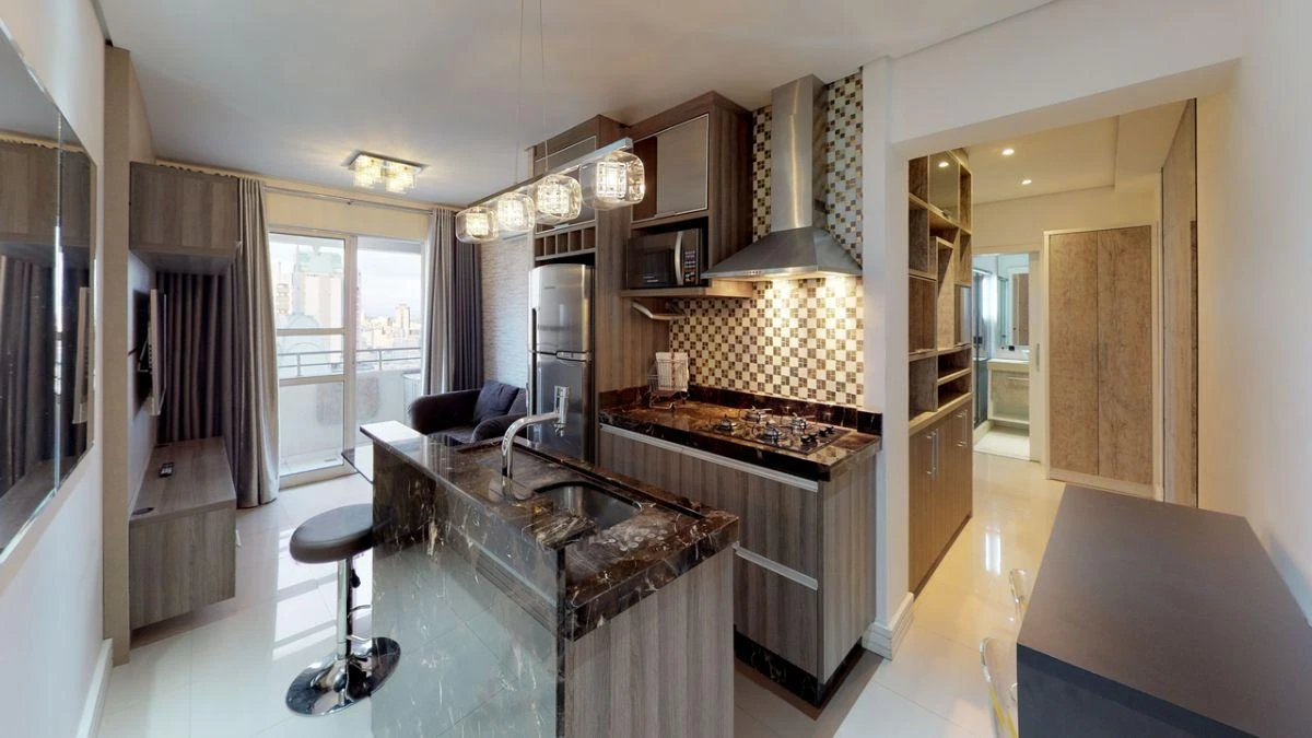 48 m² apartment with a home office and a washing machine — photo 33