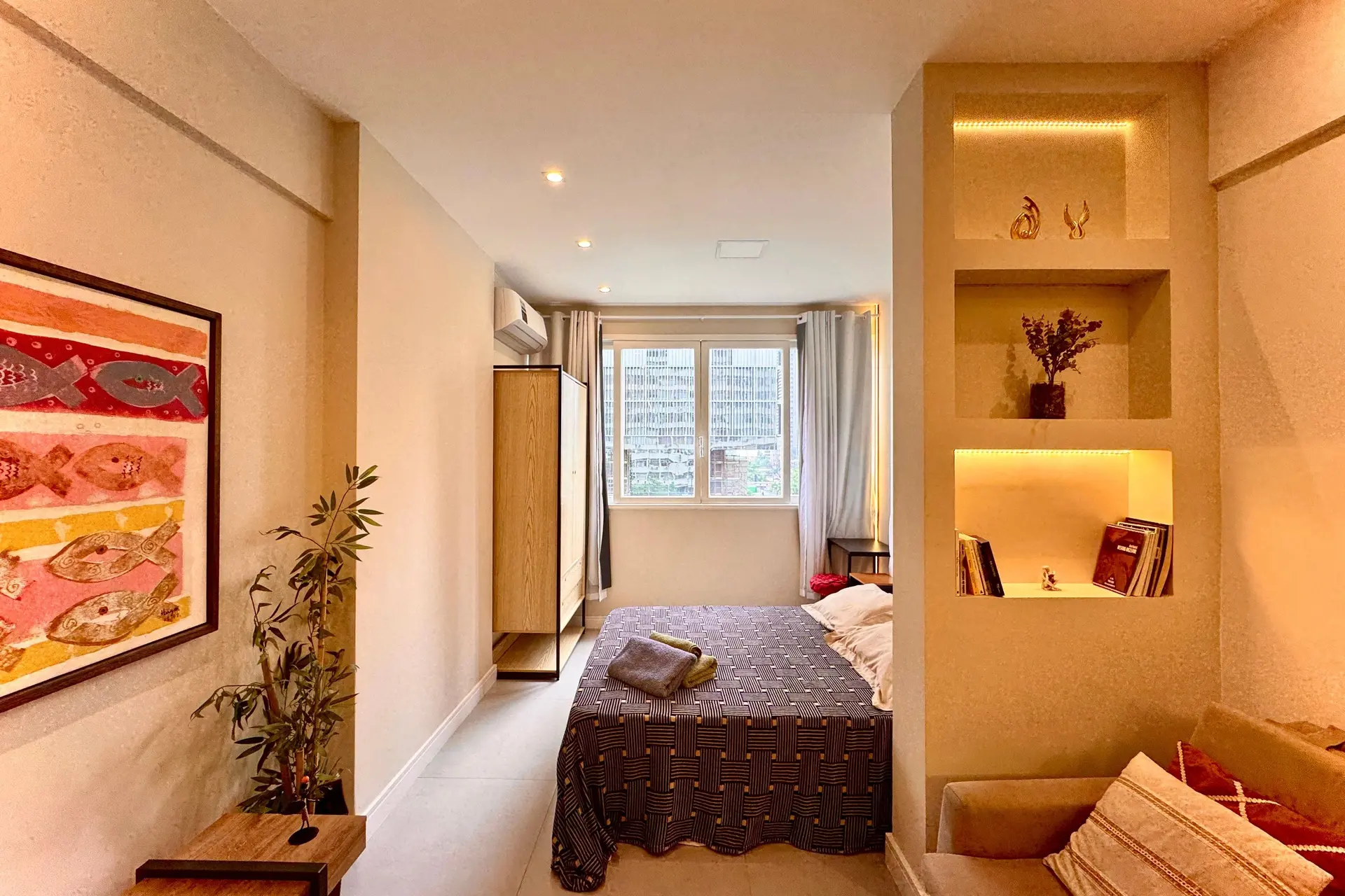 1 quarto e janelas do piso ao teto: apartamento de 30 m² — photo 7