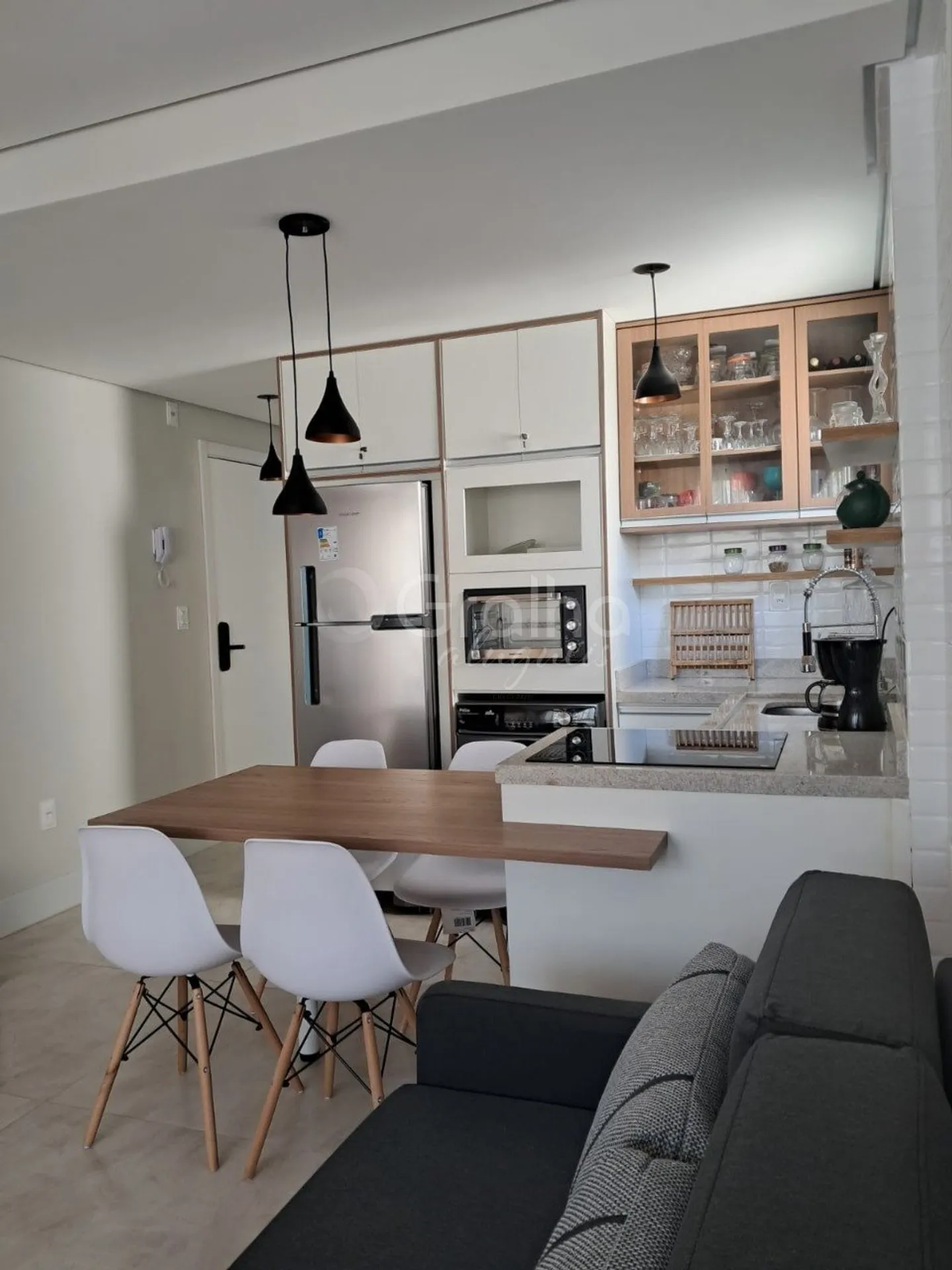 Меблированное студио 32 м² с кухней-американо — photo 11