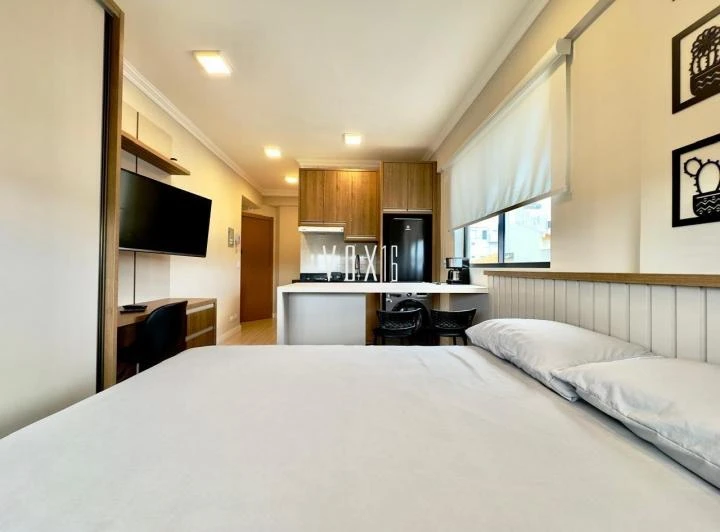Furnished 34 m² loft with 1 bedroom and open kitchen — photo 3