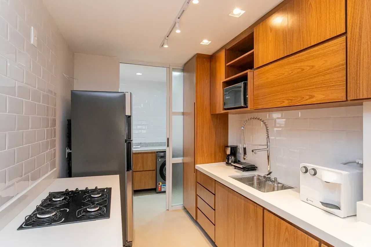 Apartamento de 90 m² com vista para as montanhas e closet — photo 21