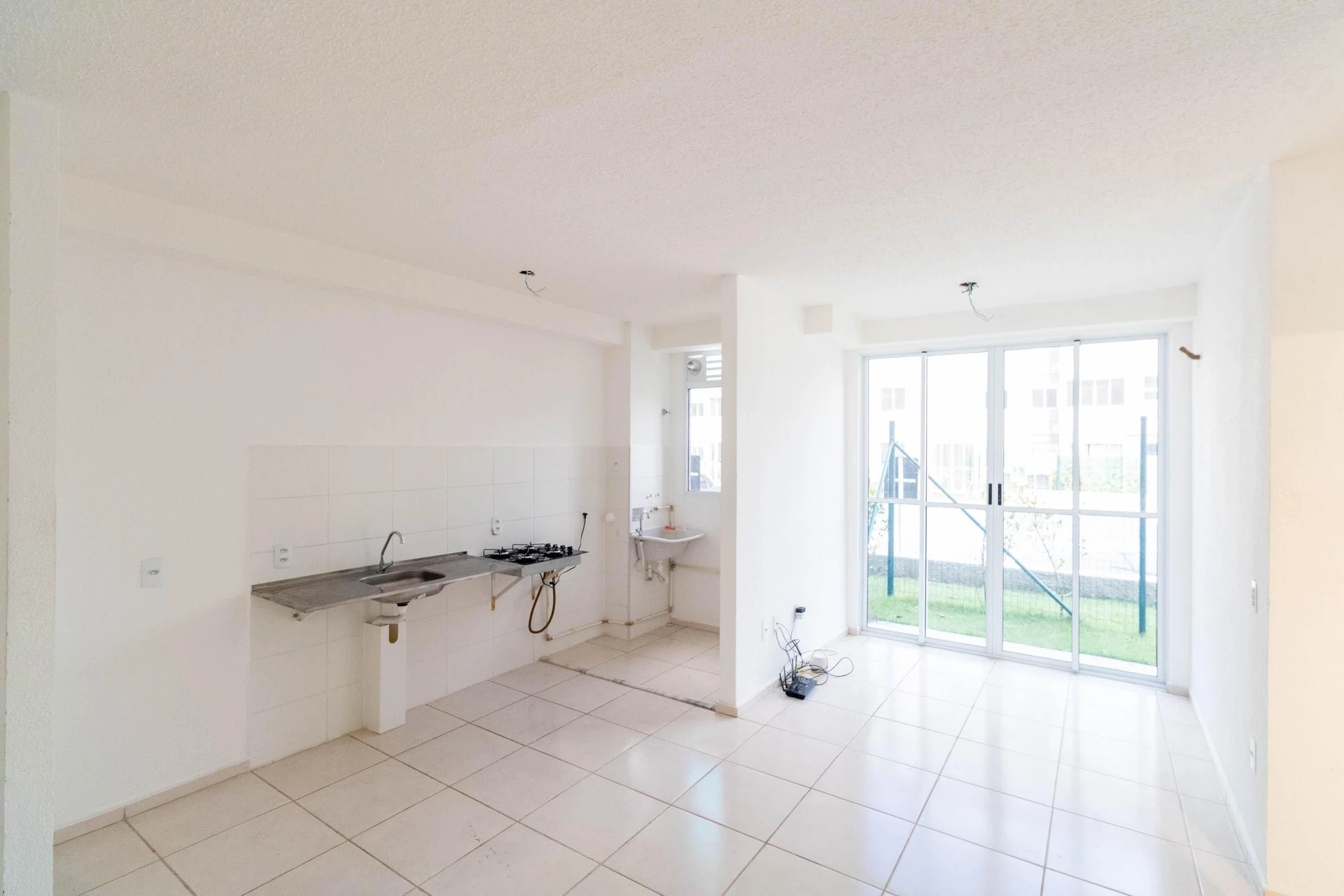 2-bedroom apartment in a building with a pool