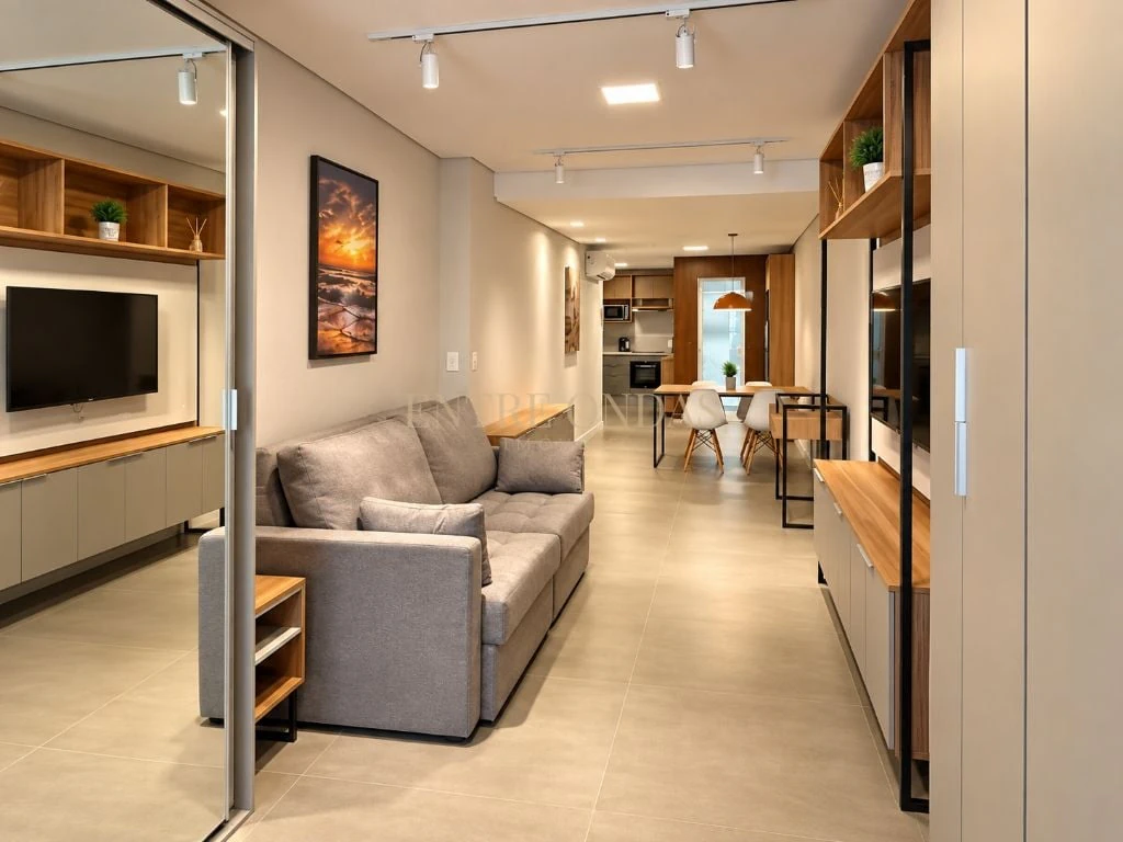 Furnished studio, 45 m², with a washing machine — photo 5