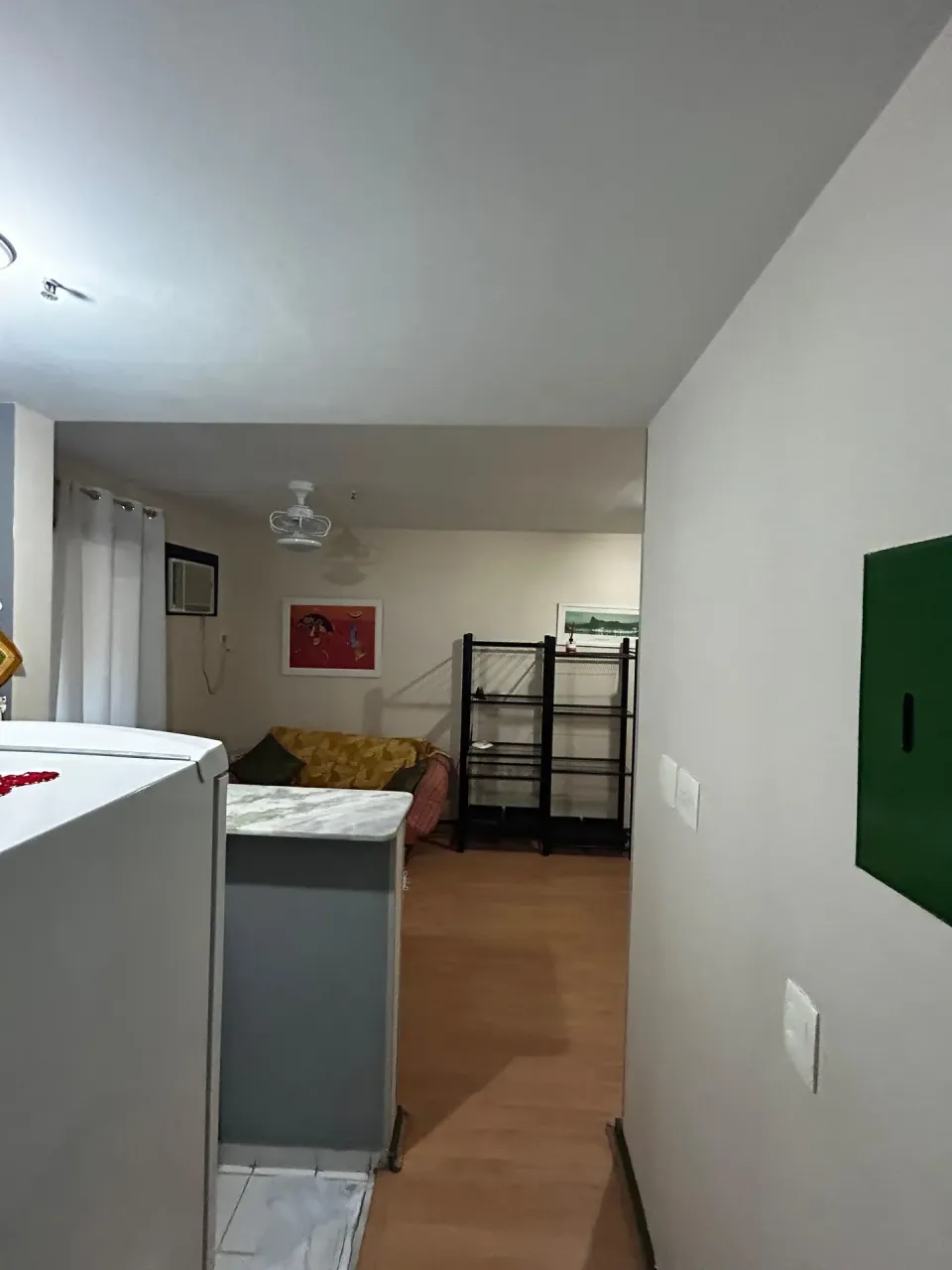 One-bedroom apartment with wood or laminate floors — photo 18
