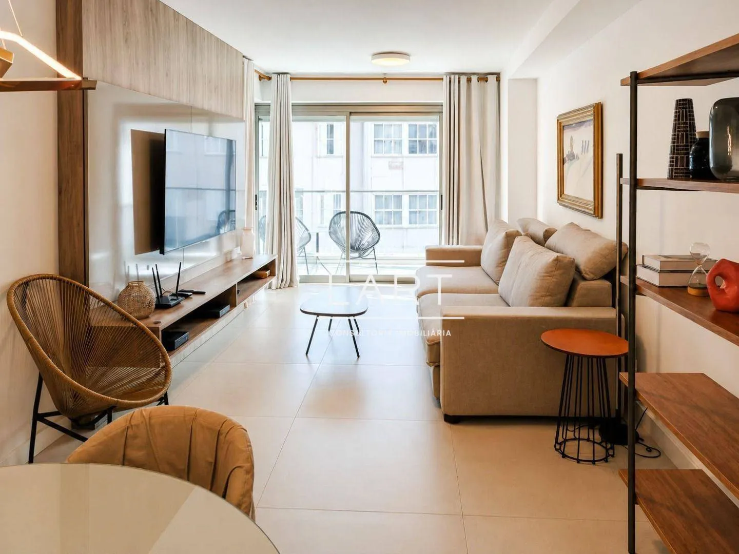 Departamento con balcón cerrado con vidrio en Rio de Janeiro