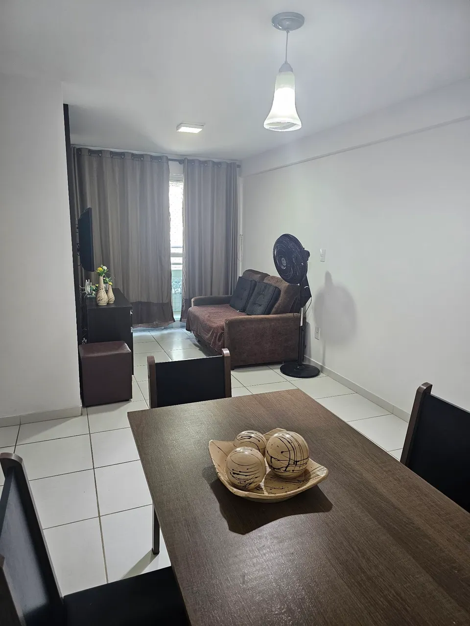 Furnished apartment with 2 bedrooms, 2 bathrooms and balcony