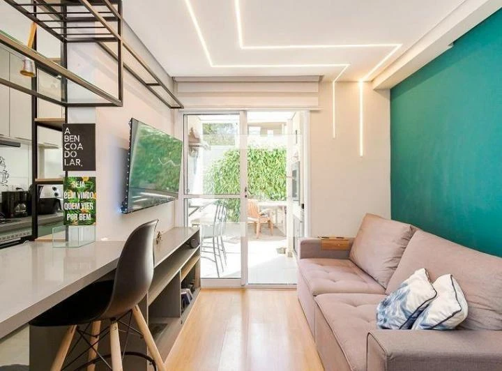 2-bedroom apartment with open-plan kitchen and 2 parking spots — photo 3