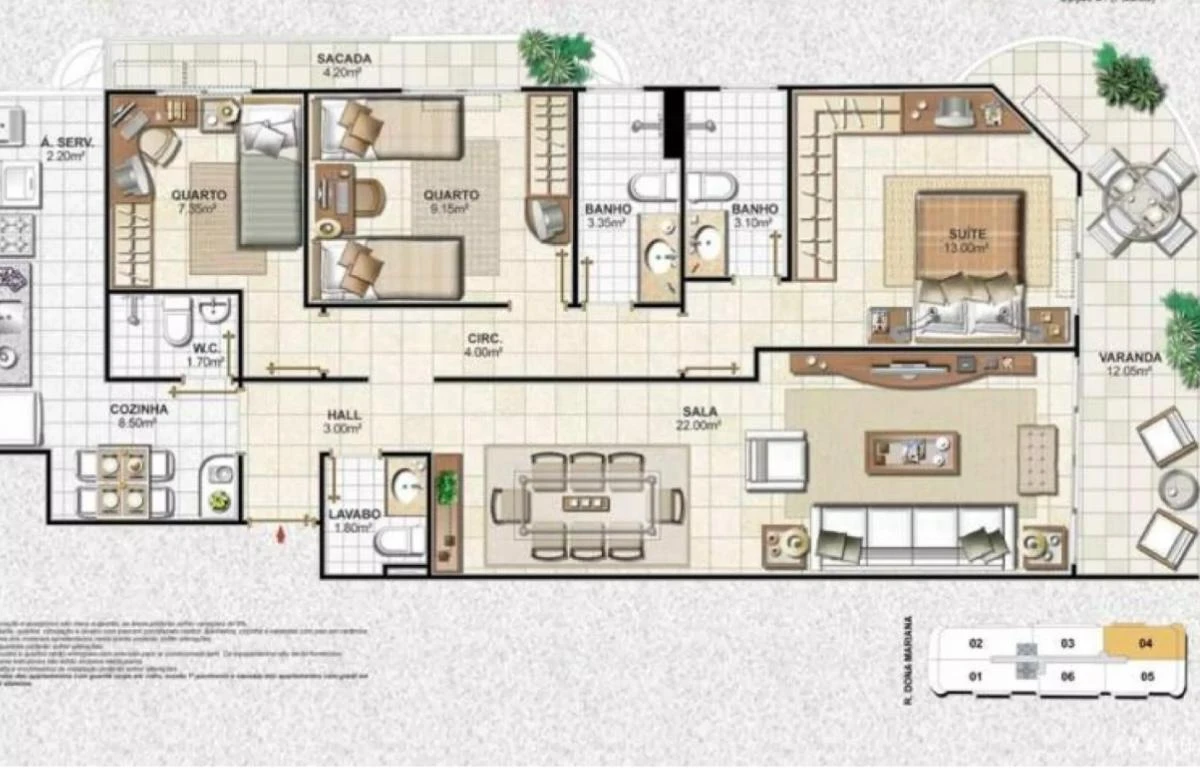Квартира 109 м² з пральною машиною та робочим місцем — photo 43