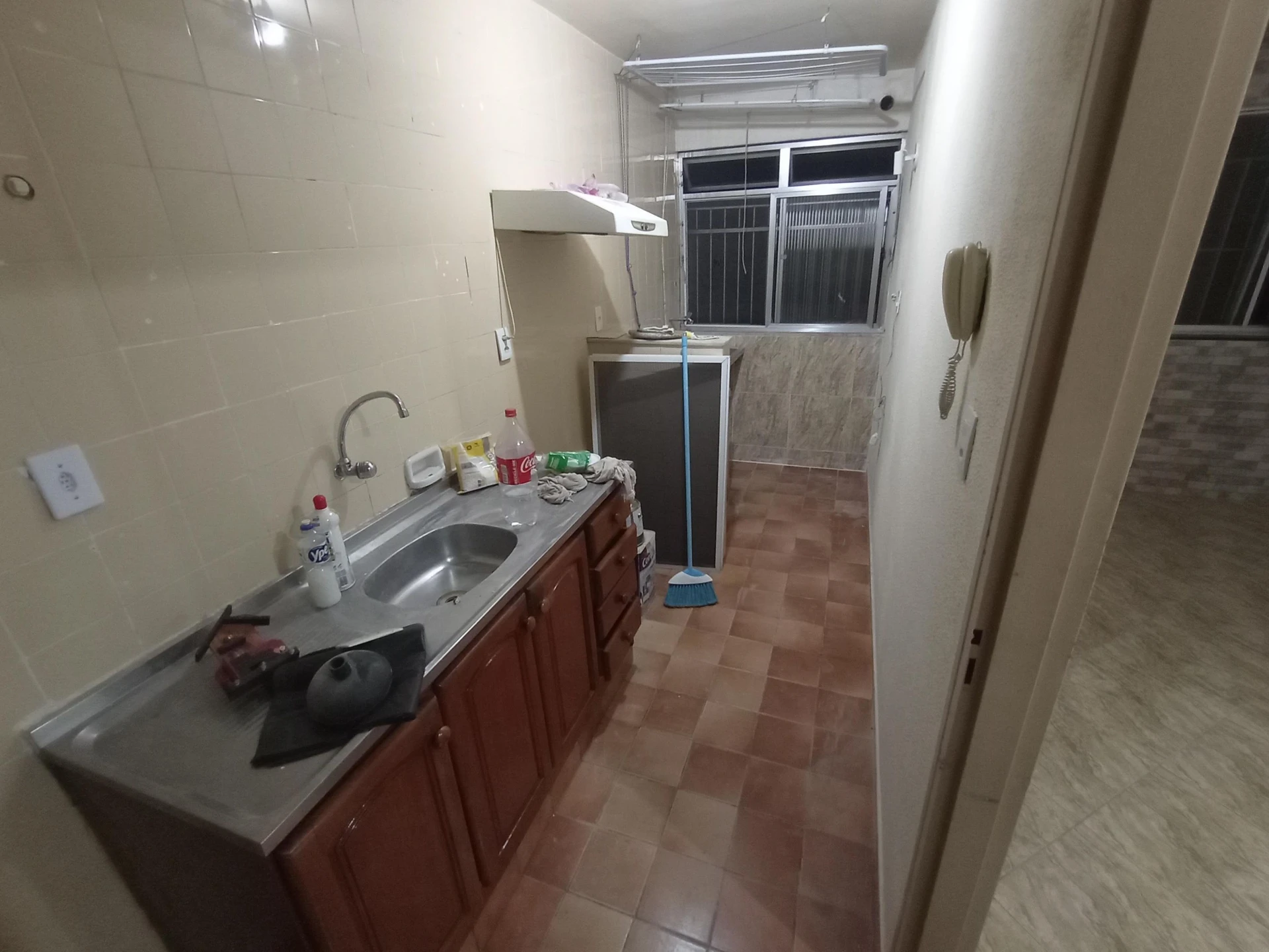 Washing machine in a 2-bedroom apartment, 55 m²