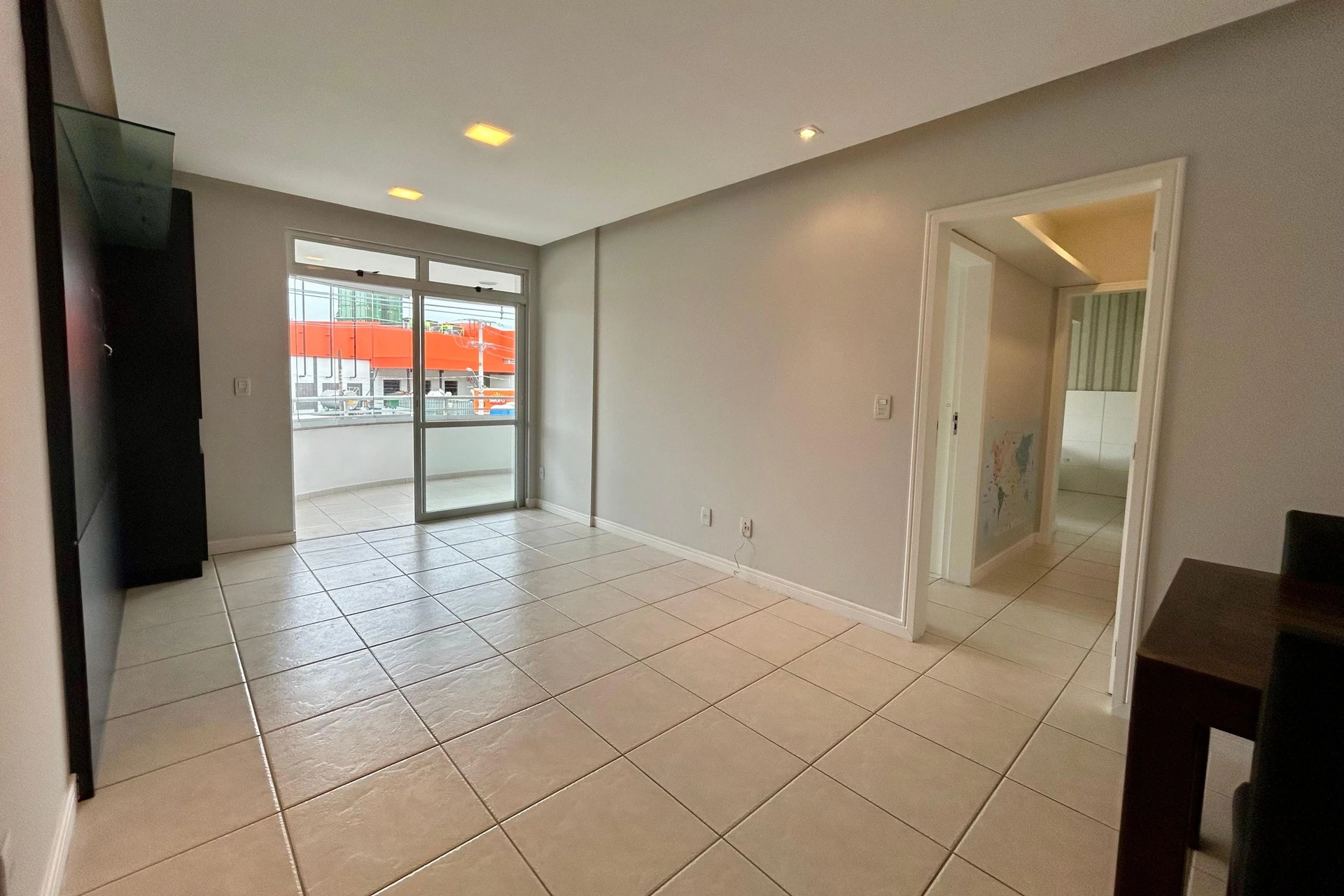 2-bedroom apartment in a building with a gym