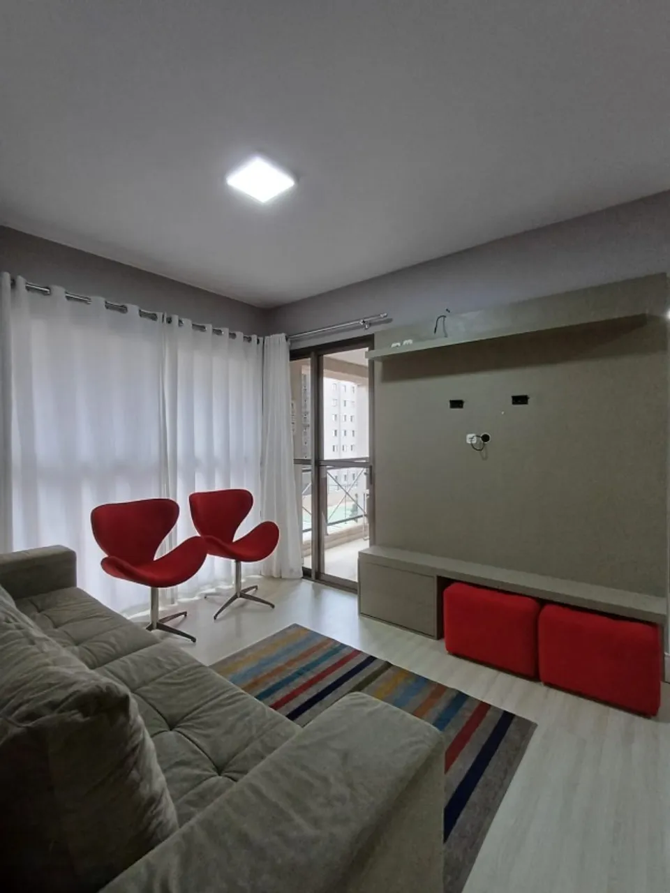 Furnished apartment with 3 bedrooms and open-plan kitchen