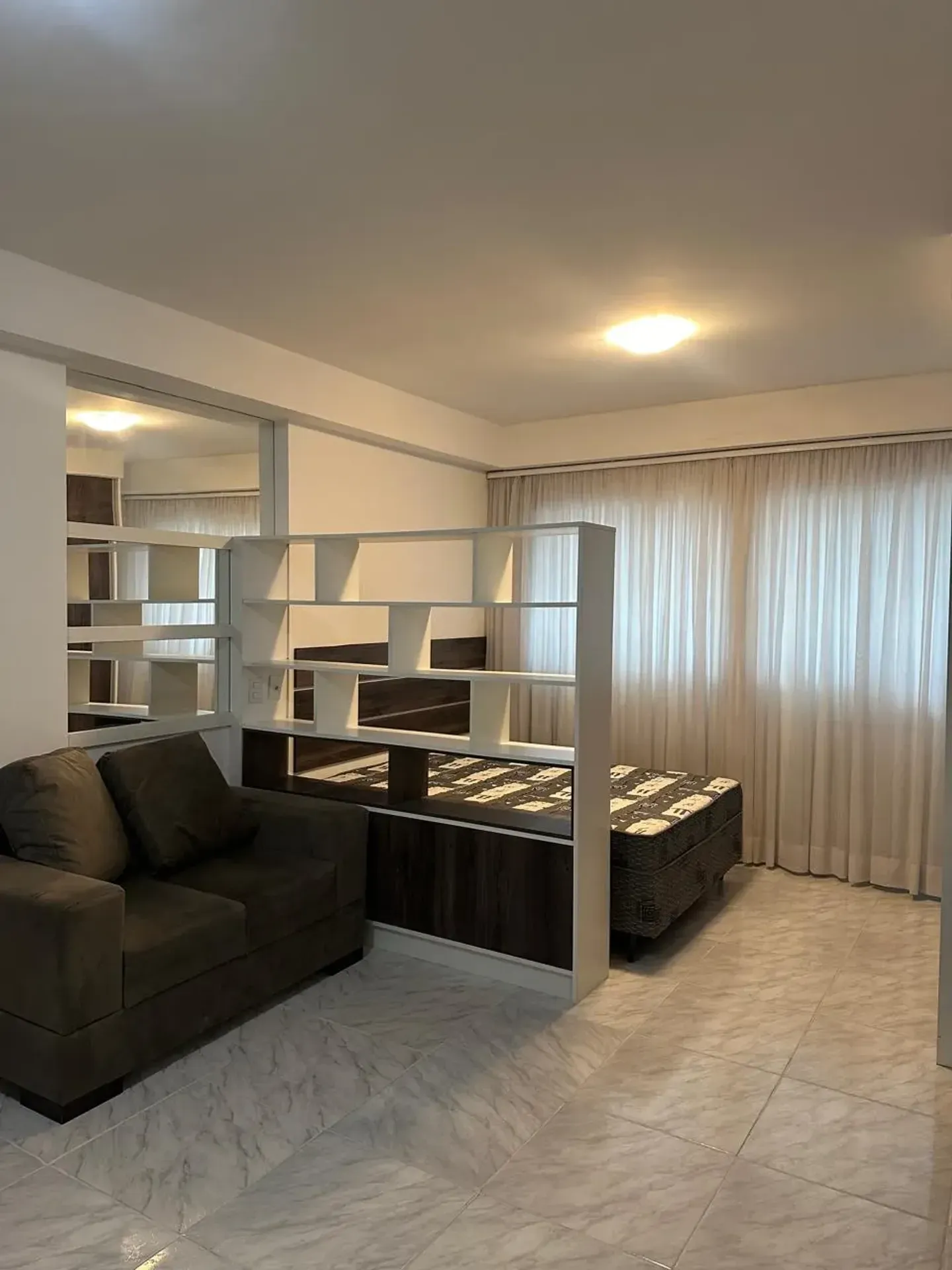 Furnished apartment with 1 bedroom and open-plan kitchen — photo 22