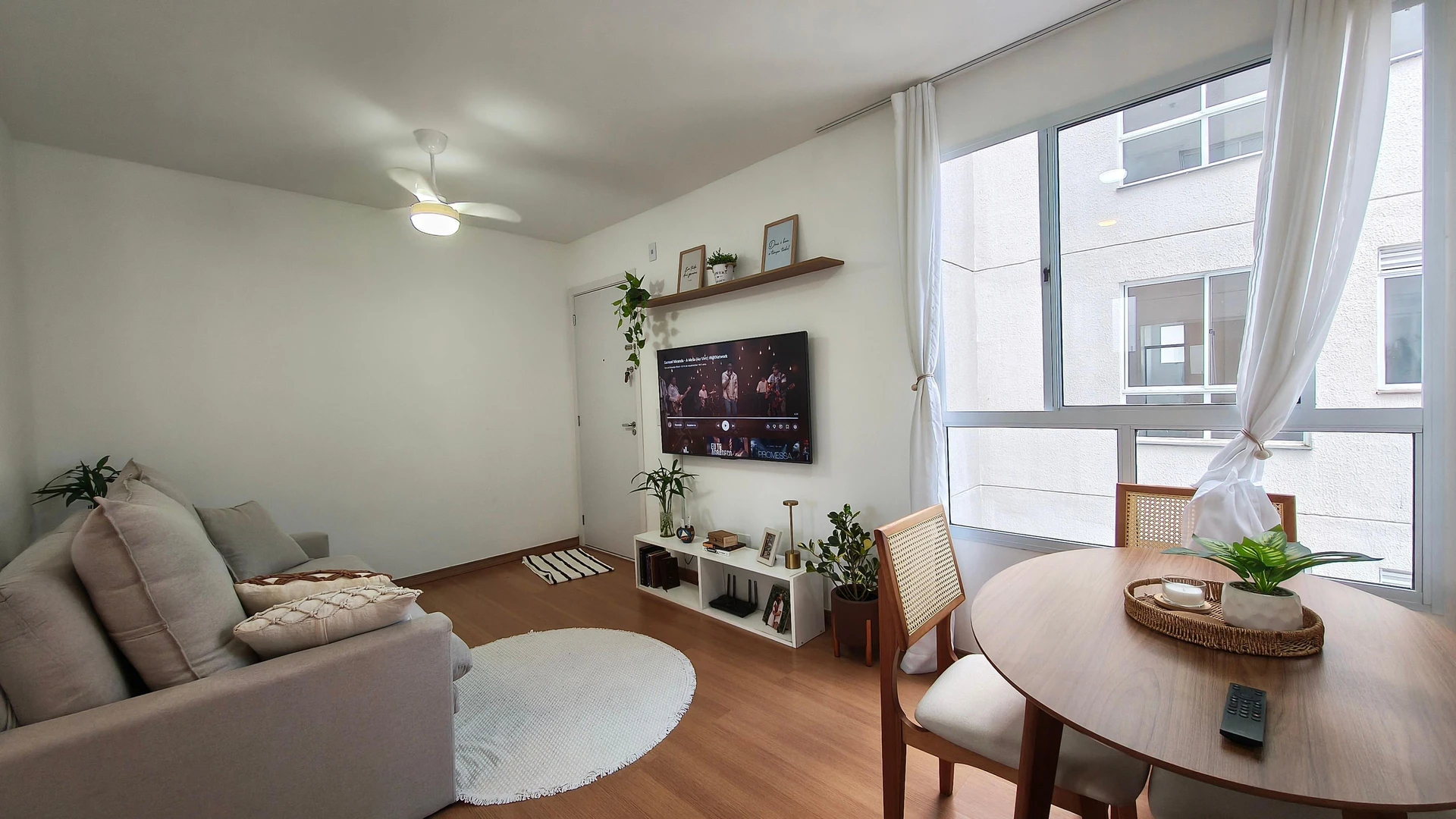 Washing machine in a 2-bedroom apartment, 44 m²