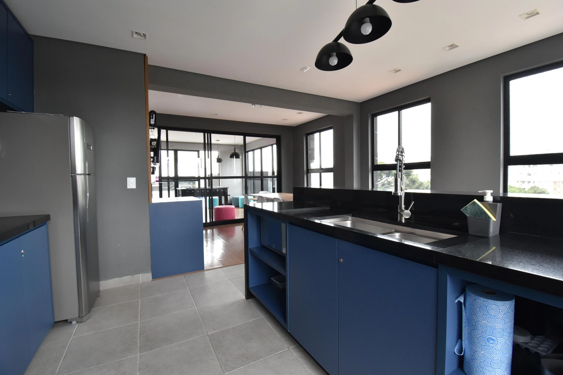 Apartamento de 36 m² com máquina de lavar e varanda gourmet — photo 33