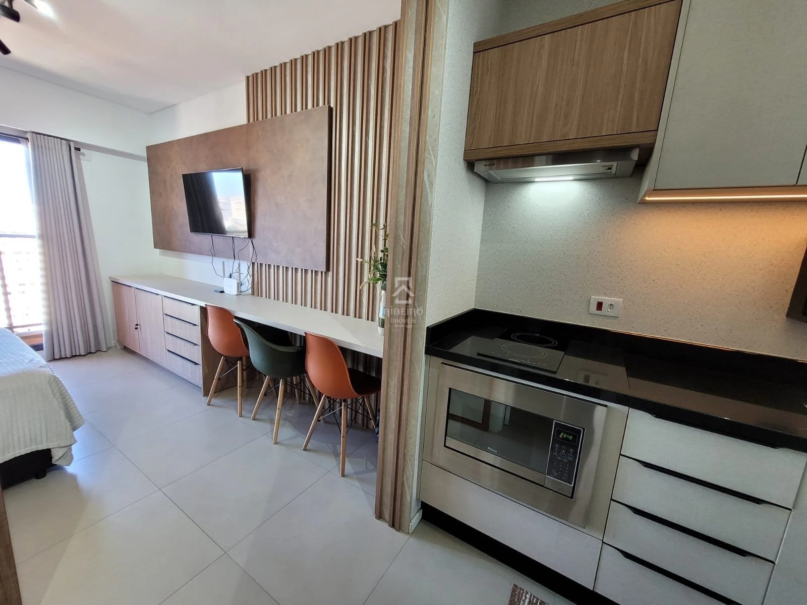 One-bedroom apartment with a home office in Curitiba