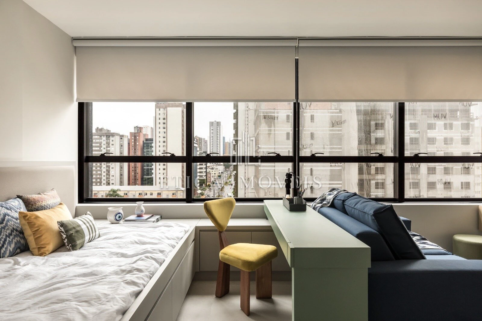 Home office in a one-bedroom apartment, 29 m² — photo 12