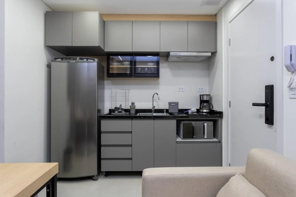 Washing machine in a one-bedroom apartment, 24 m² — photo 2